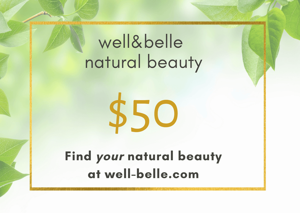 well&belle natural beauty Gift Card Gift Card